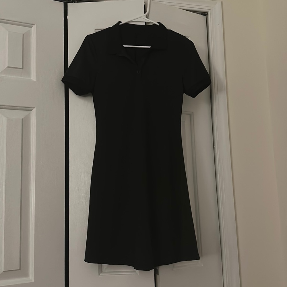 Black Polo Shirt Dress